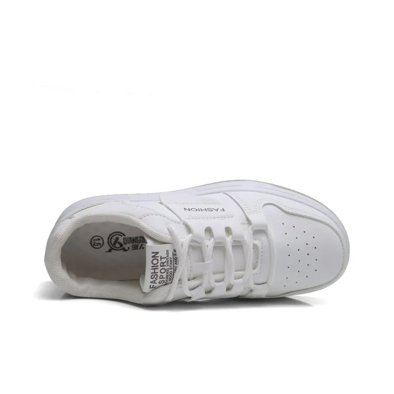 Strongman Women's Casual Shoes White Pink Black White-2