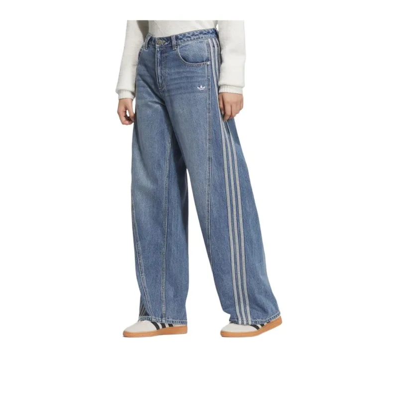 Adidas Originals Loose AW24 Jeans Women's Denim Blue-2