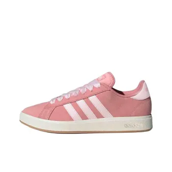 Adidas Grand Court Base 00s Anti Slip Wear Resistant Low Top Skateboard Shoes Unisex Pink