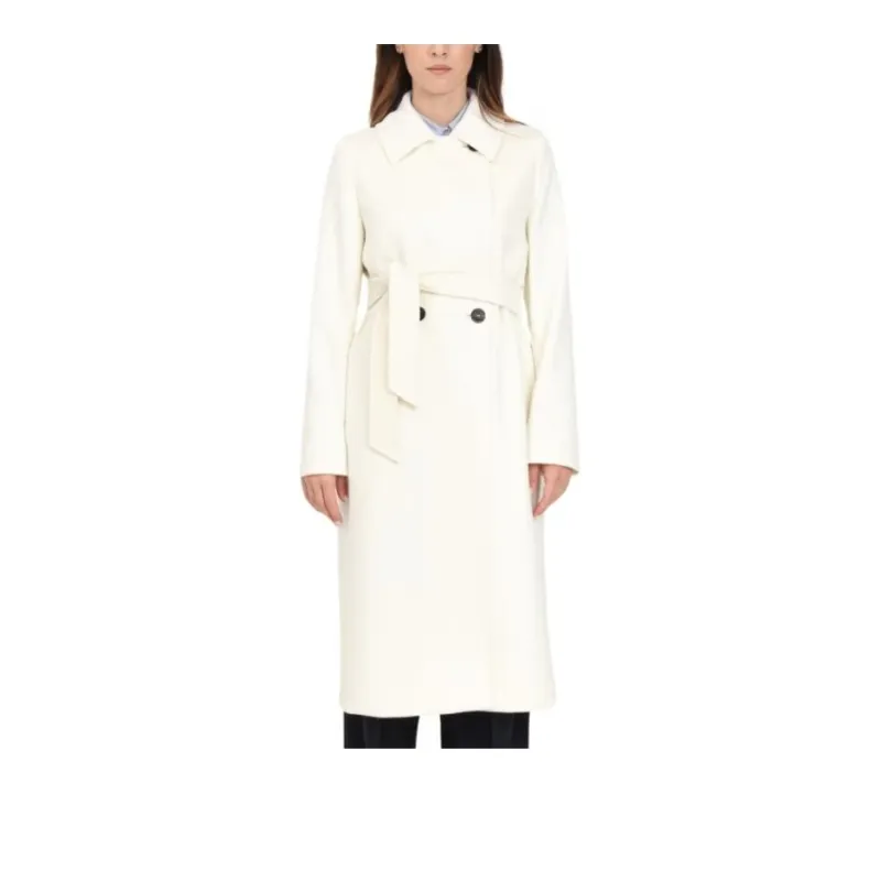 MaxMara Double Breasted Belted Coat-2