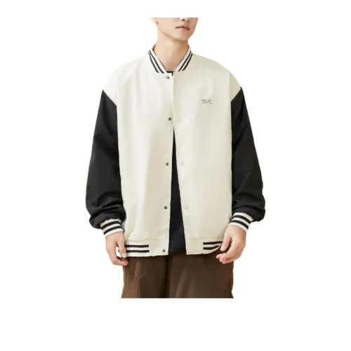 361° Life Collection Baseball Jacket Men's Raw White/Super Black