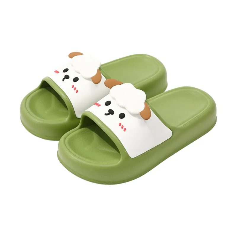 Foot Recreation Summer Comfortable Soft Noise Reducing Cute Lamb Slippers, Home Slippers, Couple Same Style-10
