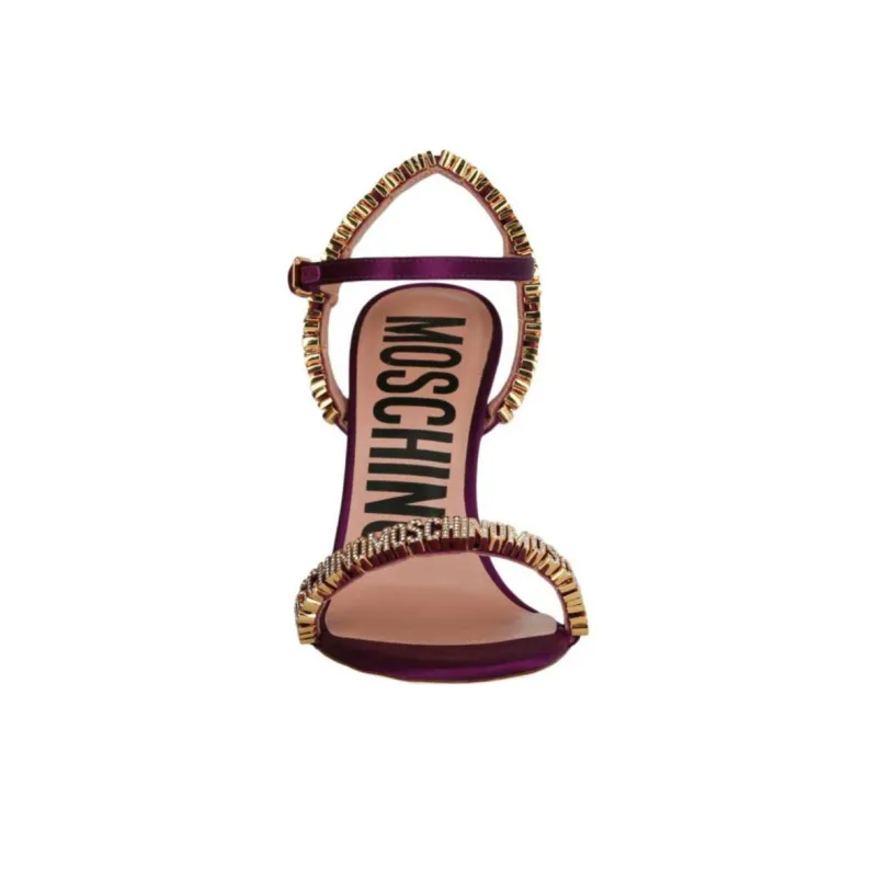 MOSCHINO One Strap Sandals Women's Purple-4