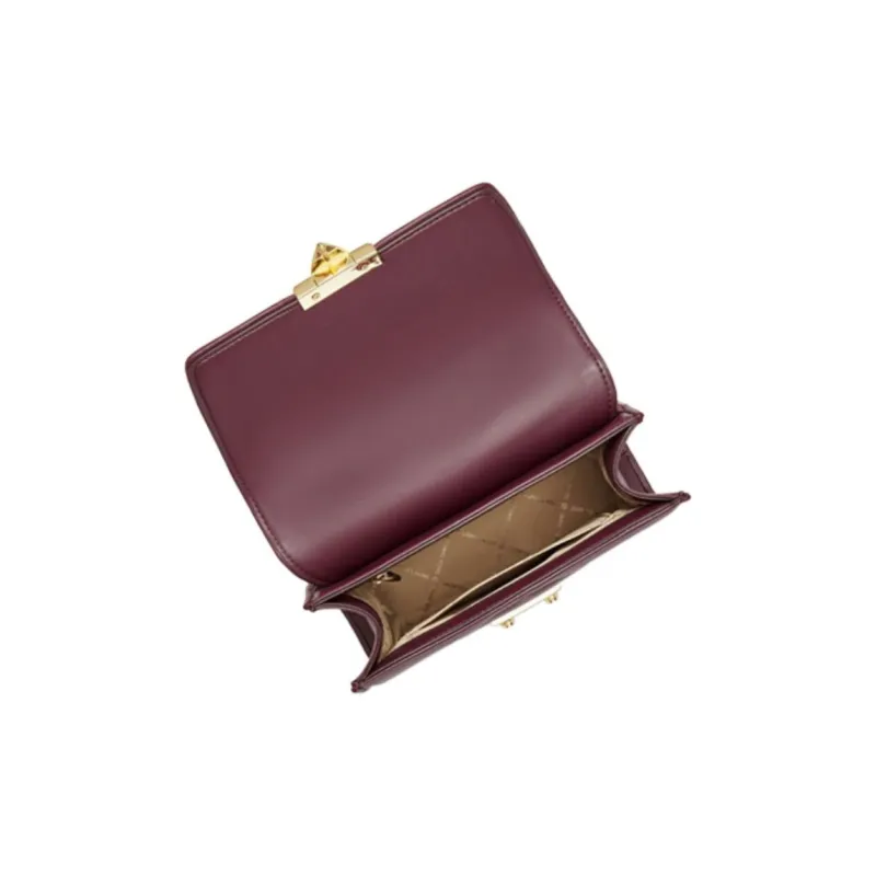 MICHAEL KORS Artificial Leather Envelope Bag Crossbody Bag Shoulder Bag Medium Size Women's Burgundy-2