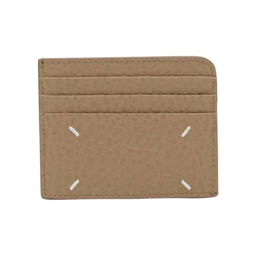 Maison Margiela Grain Calfskin Card Holder Card Holder Women's Yellow Brown