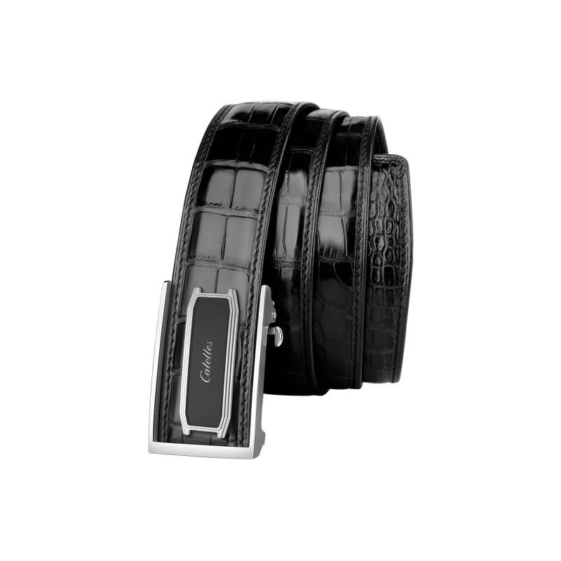 CATELLES Premium Crocodile Leather Leather Belts Men's Width  3.5cm/3.8cm-1