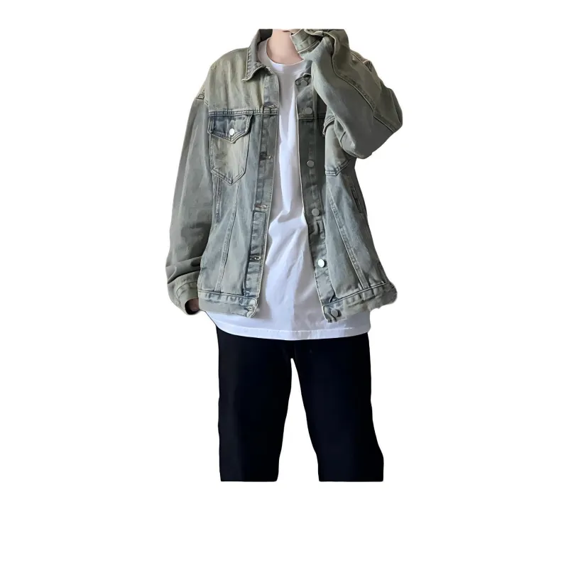 KVIV Denim Jacket Unisex Yellow Mud-4