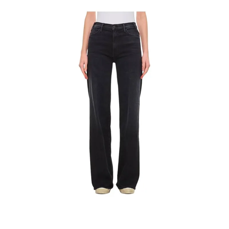 MOTHER The Hustler Roller Heel Wide Leg Jeans-1