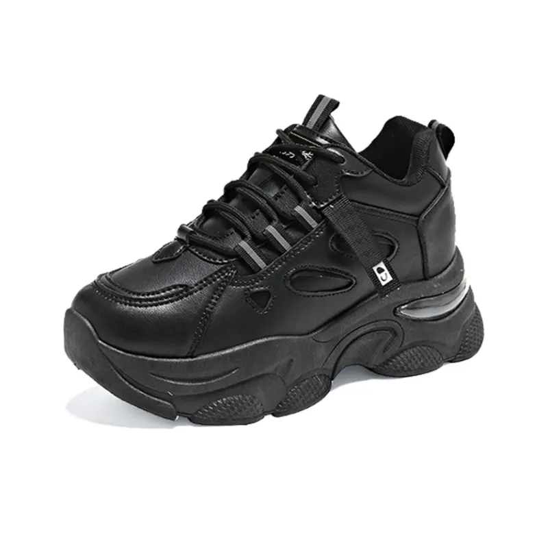 Budding Bear Slip Resistant, Abrasion Resistant, Lightweight, Height Increasing Low Top Chunky Sneakers Women's-23