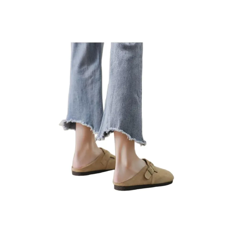 Qiao Anju Home Slippers Camel Khaki Brown-7