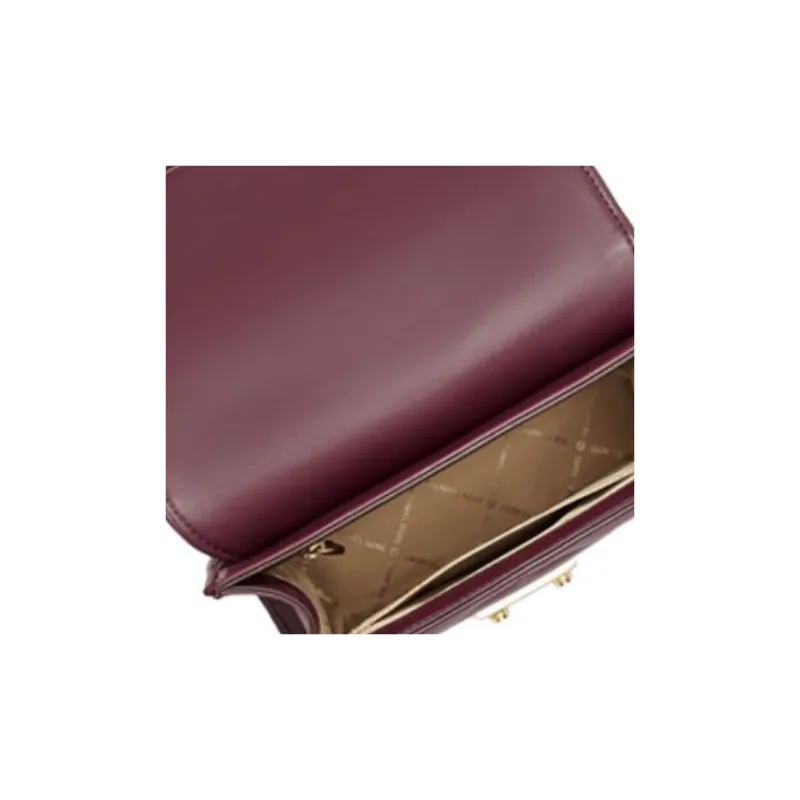MICHAEL KORS Artificial Leather Envelope Bag Crossbody Bag Shoulder Bag Medium Size Women's Burgundy-4