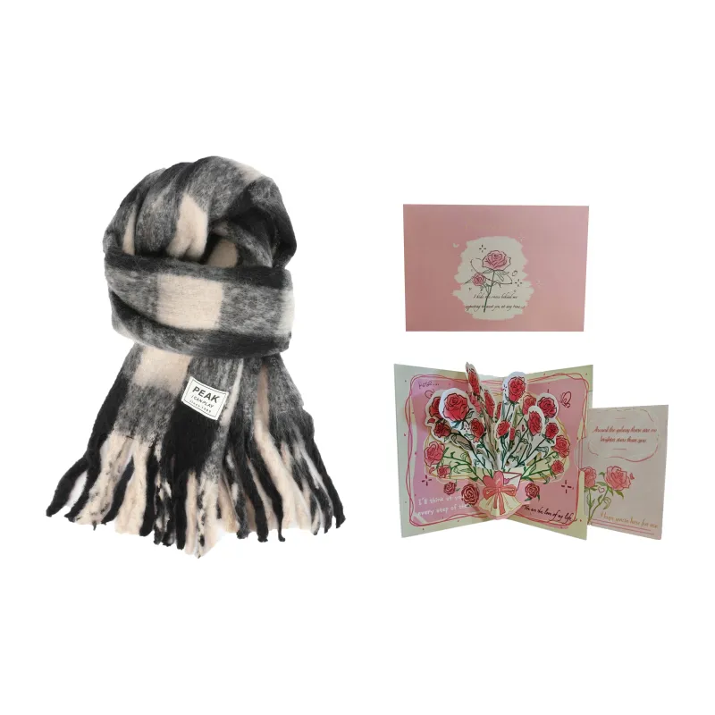 PEAK RIGHT Series Polyester Knit Scarves Unisex-6