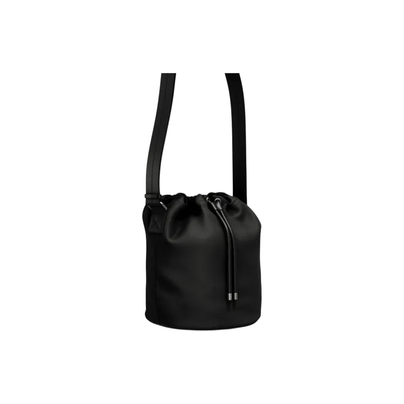 ZARA NANUSHKA Collaboration Polyester Bucket Bag, Portable Crossbody Bag, Shoulder Bag Regular Men's Black-2
