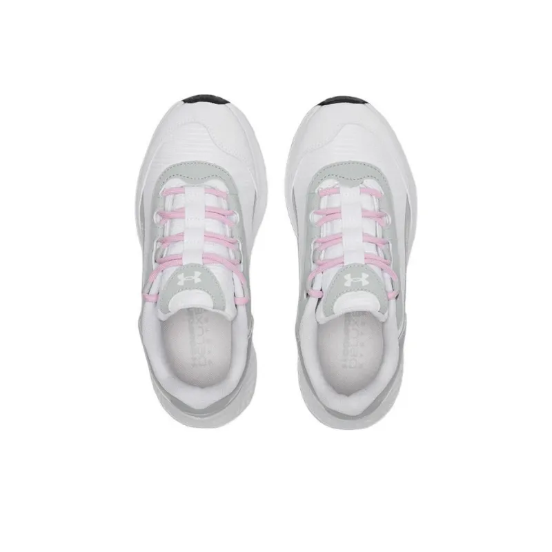 Under Armour Anti Slip Wear Resistant Low Top Casual Shoes Women's White Gray-3