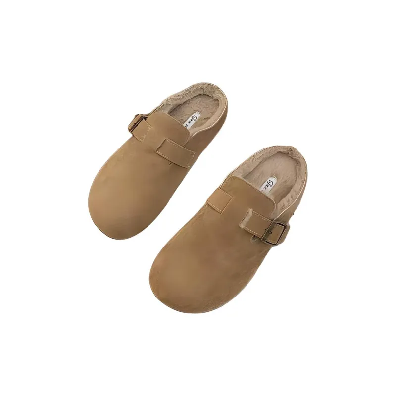 Yamada Hyakuju Home Slippers Camel Khaki Brown-3