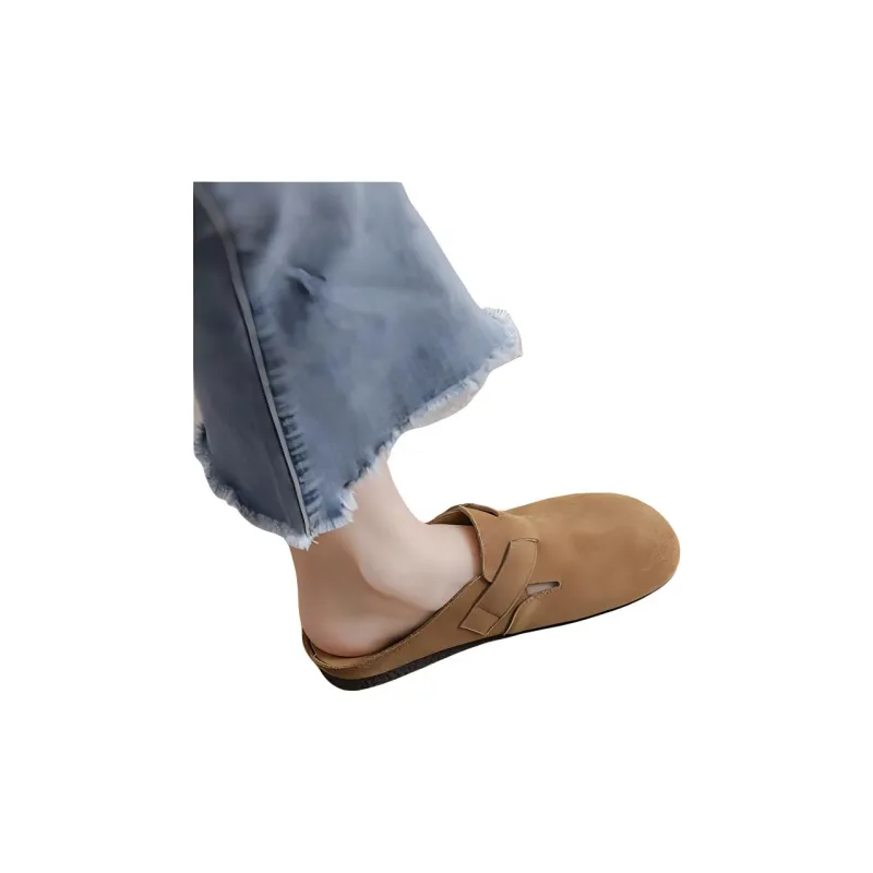 Yamada Hyakuju Home Slippers Camel Khaki Brown-14