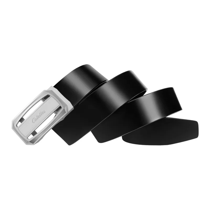 CATELLES Unlined Top Grain Cow Leather Leather Belts Men's Width  3.8cm-8