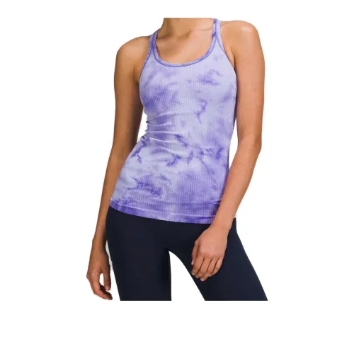 Lululemon Ebb To Street Sport Vests Women's Marble Dye Indigo