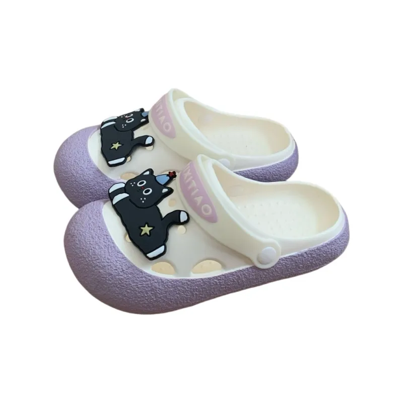 Thin Strips Slippers Women's, White Black-14