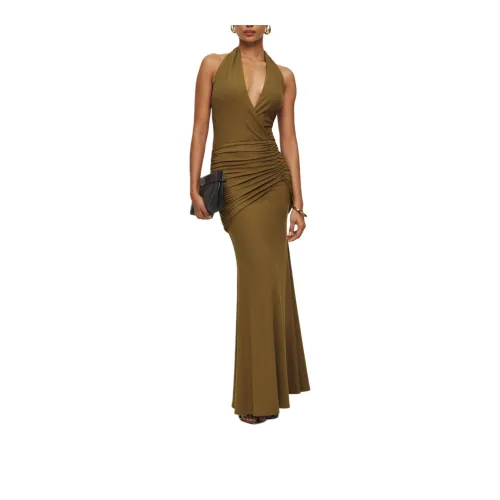 REFORMATION Arden Knit Dress Sleeveless Dress Women's Bronze