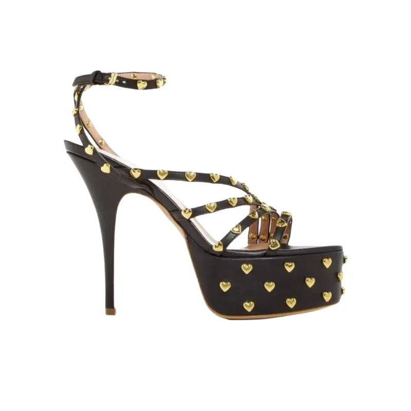 MOSCHINO One Strap Sandals Women's Black-1