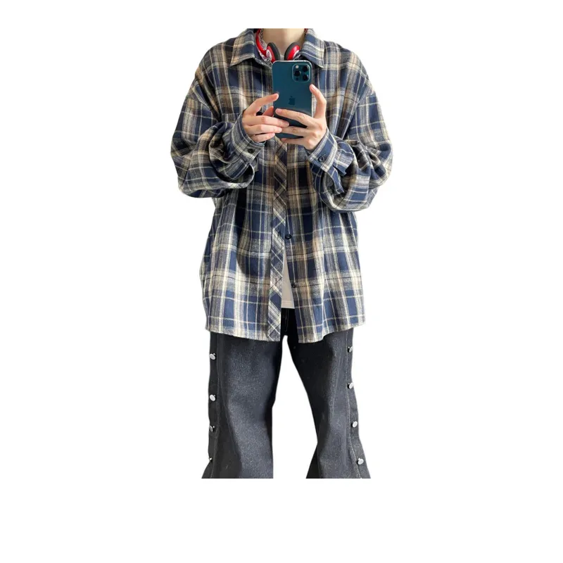PAINT STAIN Long Sleeved Shirt Unisex-4