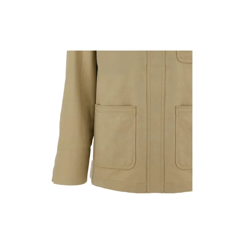 Ferragamo Logo Patch Long Sleeved Jacket-5