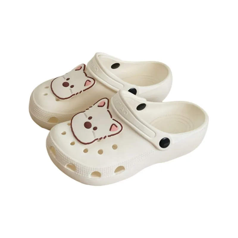 Thin Strips Slippers Unisex, Cream White-0