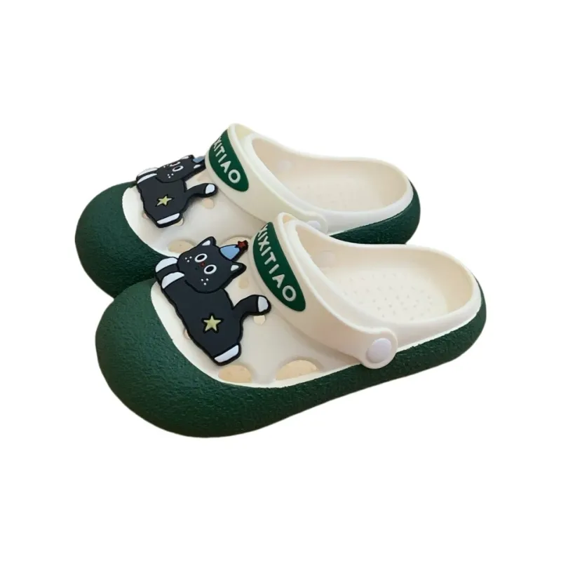 Thin Strips Slippers Women's, White Black-16
