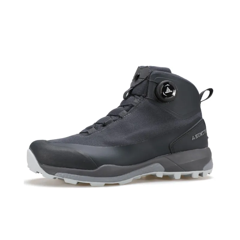 HUMTTO Cushioning Wear Resistant High Top Outdoor Shoes Men's Blue Gray-1