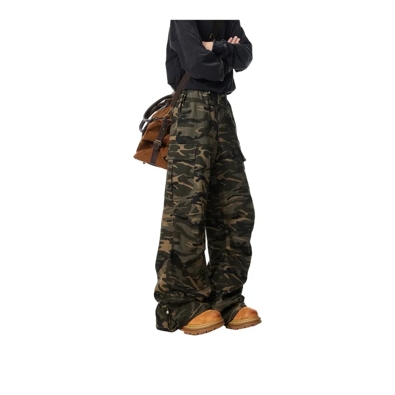V37 Casual Pants Unisex Camouflage-2