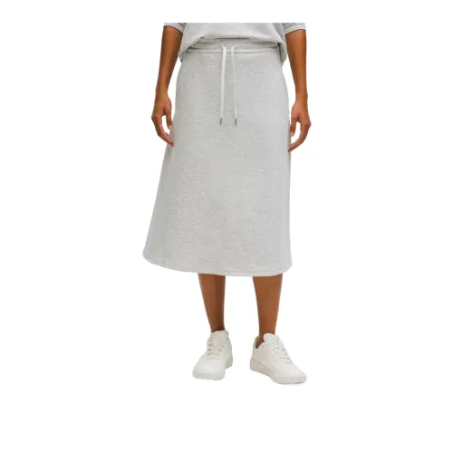 Lululemon Modal-Blend Casual Long Skirts Women's Multicolor Light Gray
