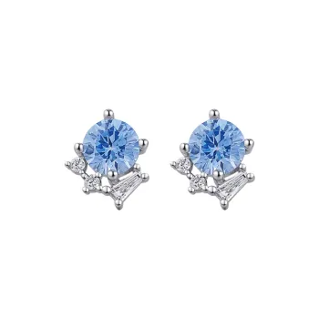 QIANFANGDAHUANGYE S925 Silver Alloy With Zircon Stud Earrings Women's