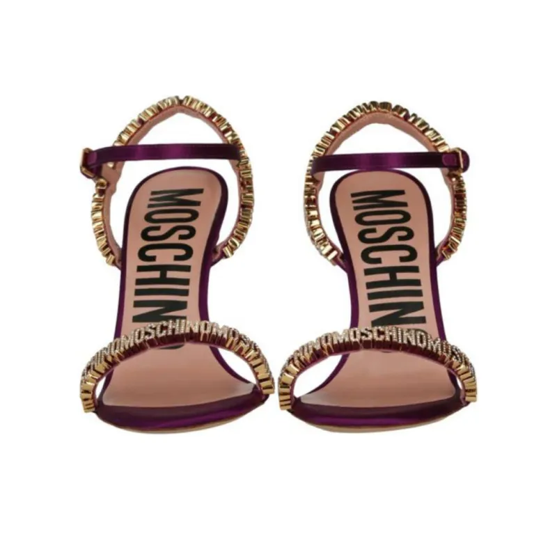 MOSCHINO One Strap Sandals Women's Purple-5