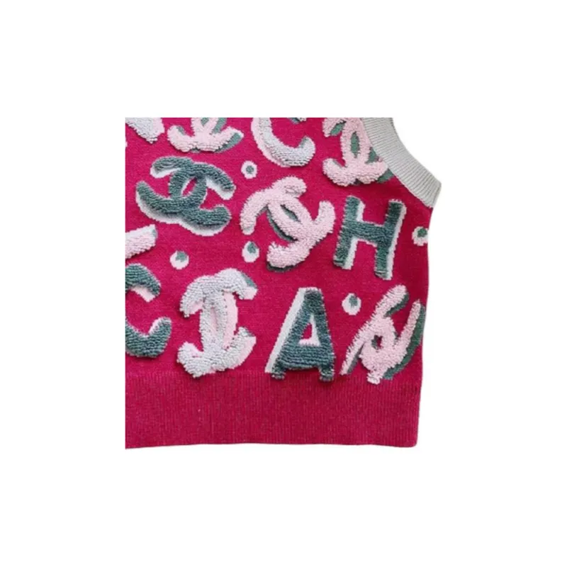 CHANEL Vests Women's Pink-2