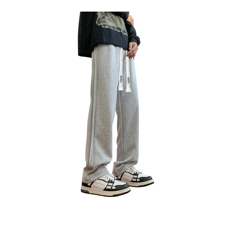 SXSY Knitted Sports Pants Unisex Gray-23