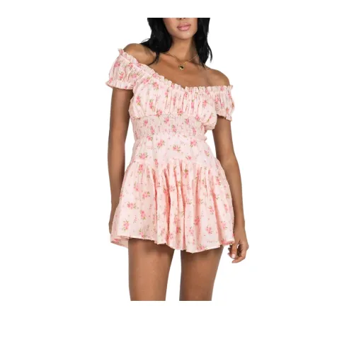 PRINCESS POLLY ANASTASIYA MINI DRESS Short-Sleeved Dresses Women's PINK/Pink