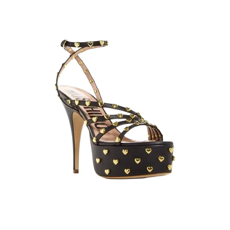 MOSCHINO One Strap Sandals Women's Black-2
