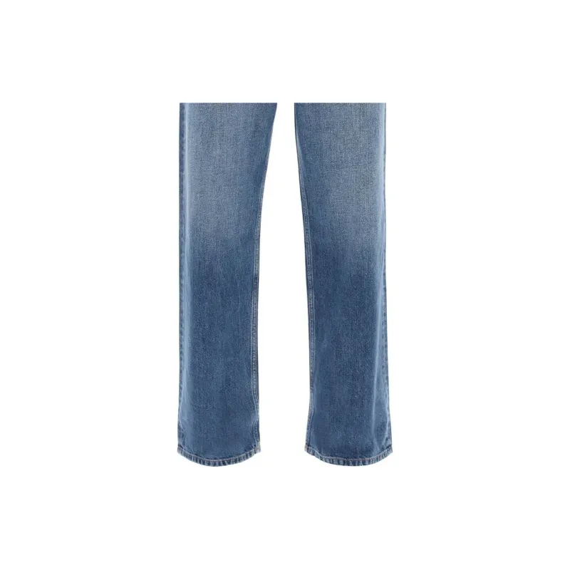 Valentino Logo Patch Straight Leg Jeans-4