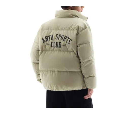 Anta Down Jacket Men's Long Turquoise