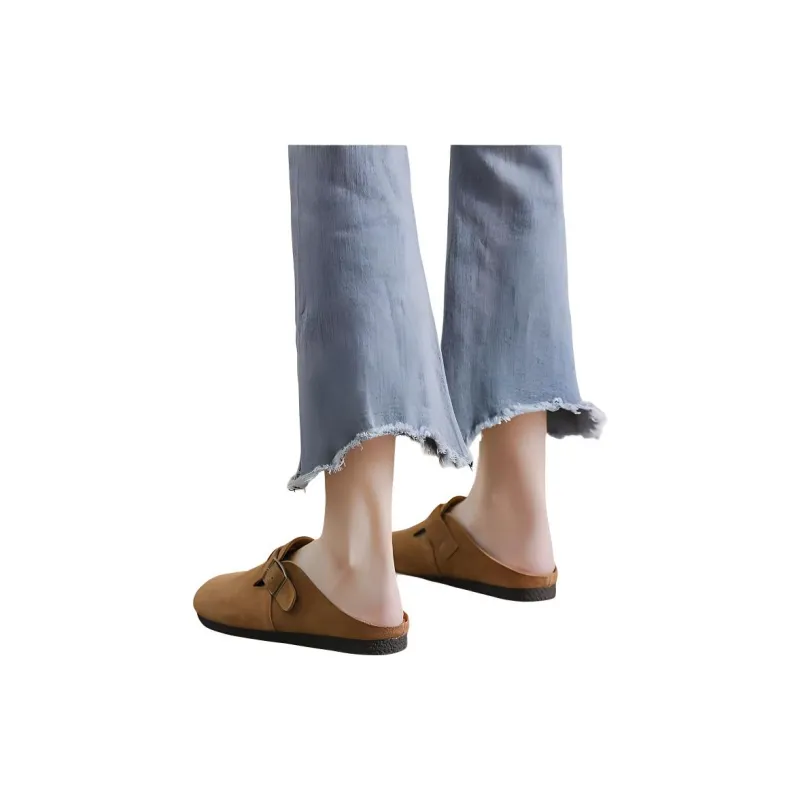 Yamada Hyakuju Home Slippers Camel Khaki Brown-13