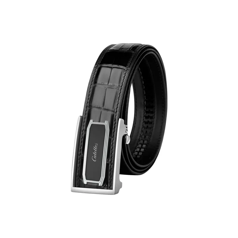 CATELLES Premium Crocodile Leather Leather Belts Men's Width  3.5cm/3.8cm-0