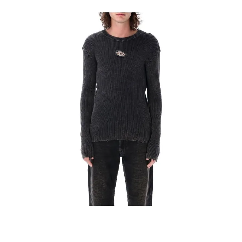 DIESEL Ribbed Logo Sweater-2