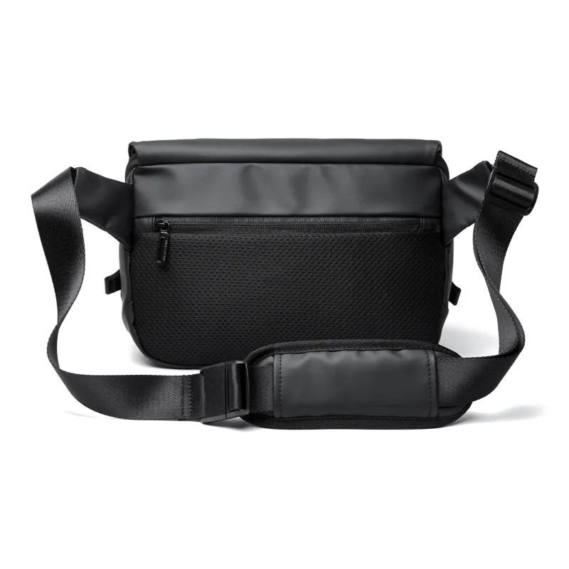 MOYYI PVC Messenger Bag, Shoulder Bag, Crossbody Bag Tubas Unisex Black-13