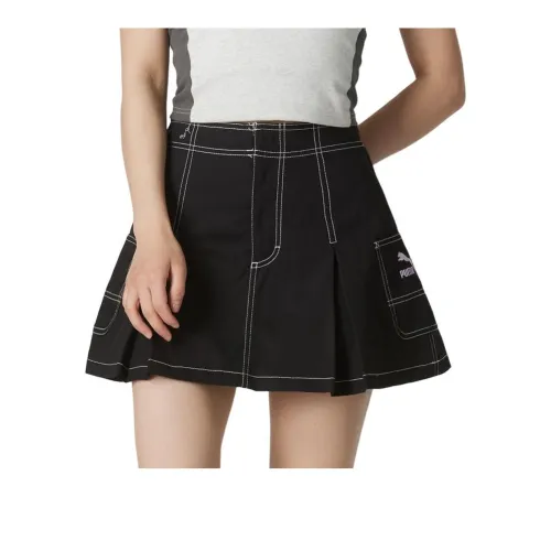 PUMA SS24 Casual Short Skirts Women's Black
