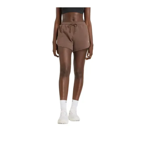 New Balance French Terry Casual Shorts Women's Dark Brown