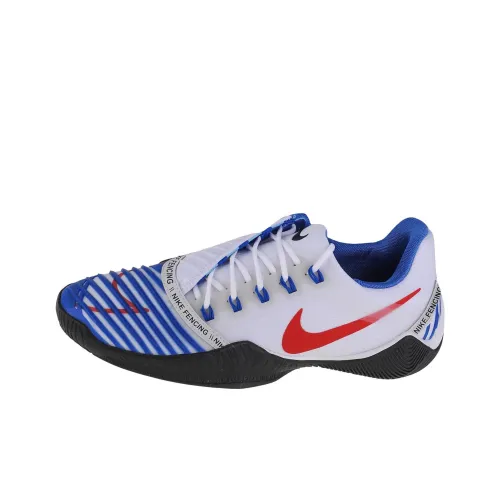 Nike Anti Slip Wear Resistant Low Top Training Shoes Men's White Blue