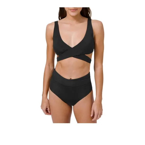 Lululemon All That Glimmers Two-Piece Swimsuits Women's Black