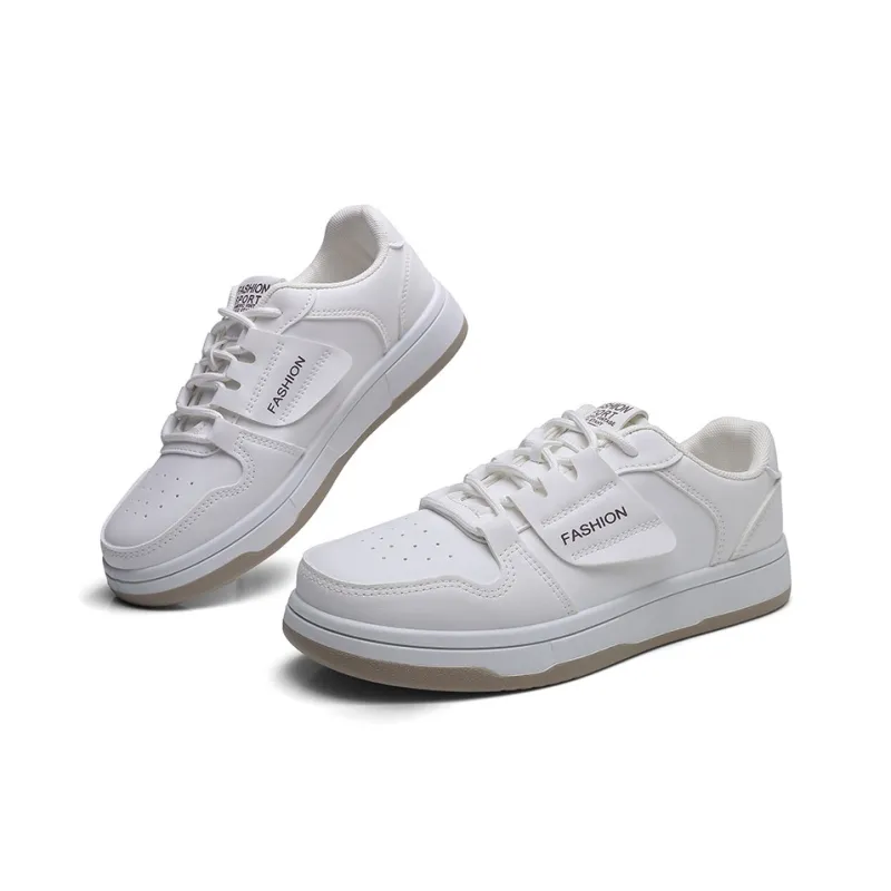 Strongman Women's Casual Shoes White Pink Black White-4