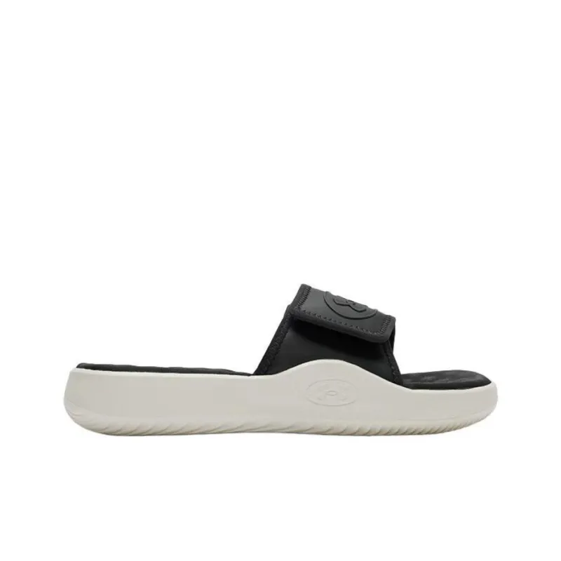 Under Armour Ignite Pro 8 Slip Resistant Slide Slippers Women's Black White-1
